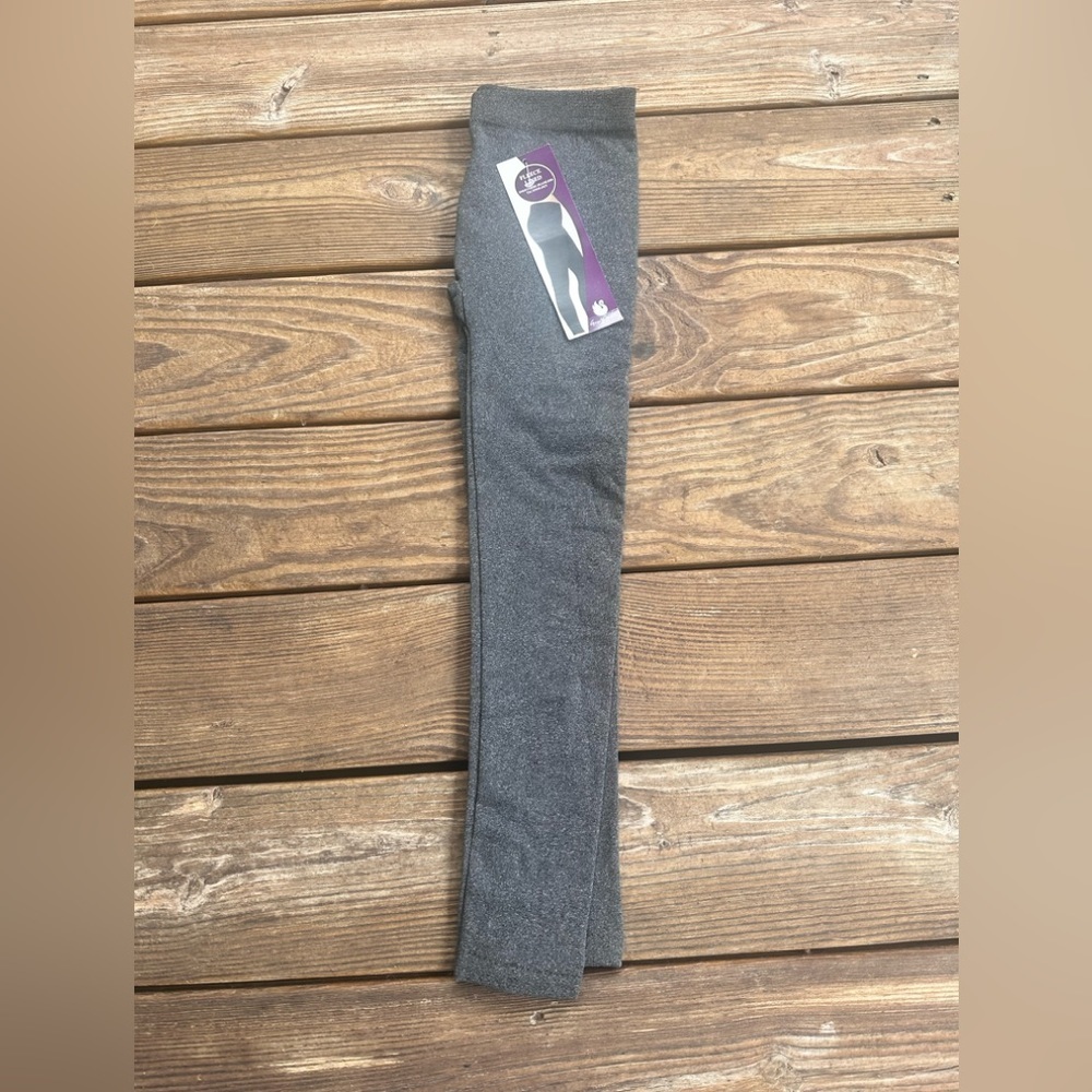 Gloria Vanderbilt women’s charcoal gray fleece lined leggings size S/M